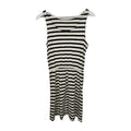 EK10479 Damen Kleid von H&M, schwarz-weiß, Gr.M0