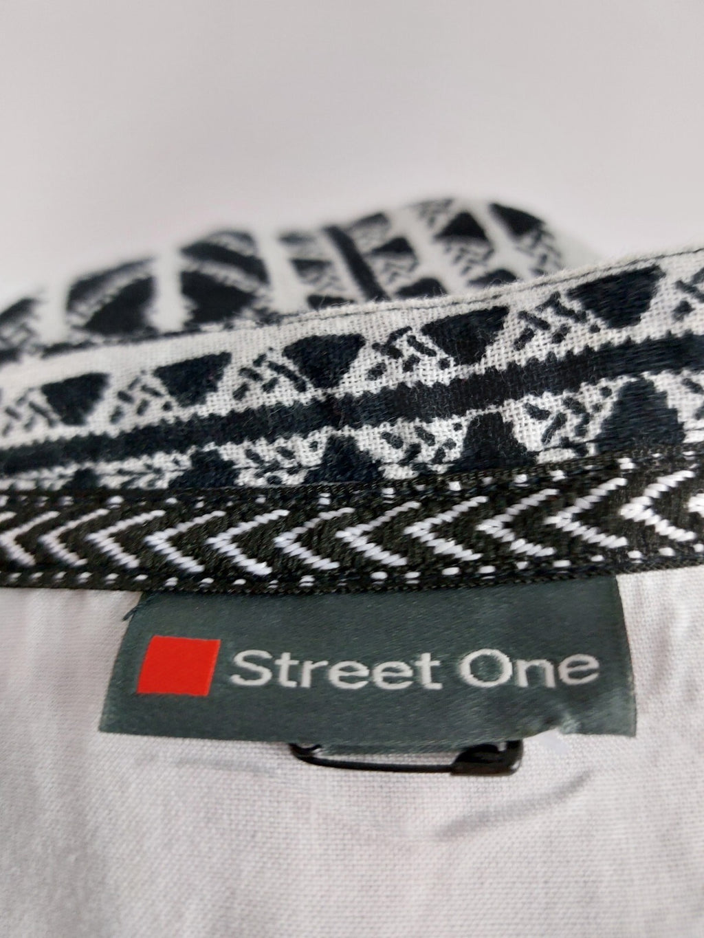 EK4788 Damen Kleid von Street One, schwarz/weiß, Gr. 344