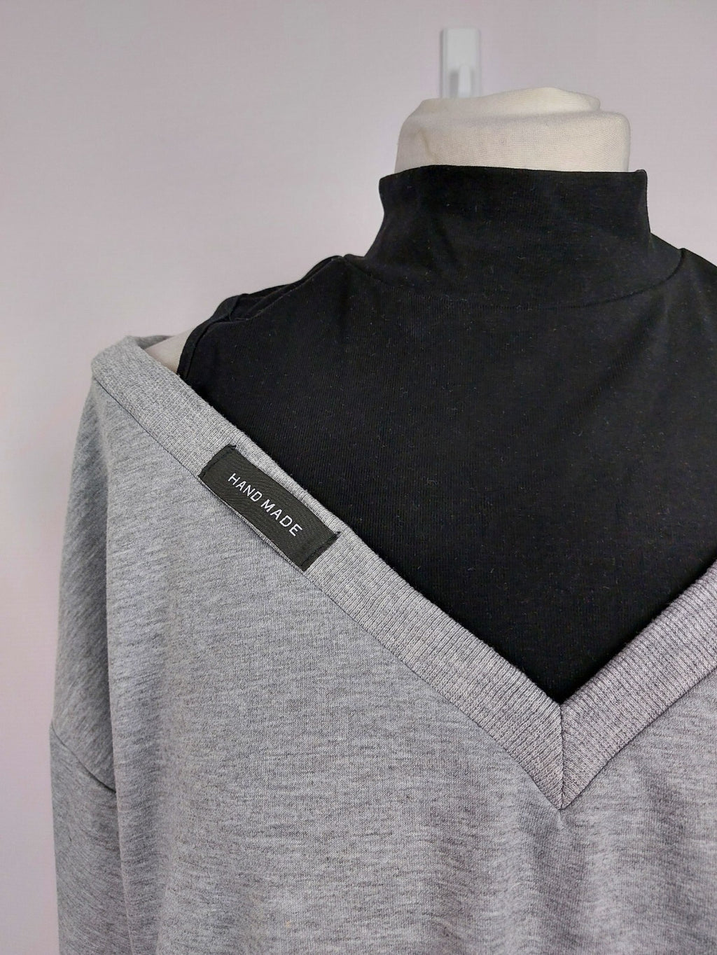 EK5114 Damen Pullover von Dazy, grau/schwarz, Gr. S1