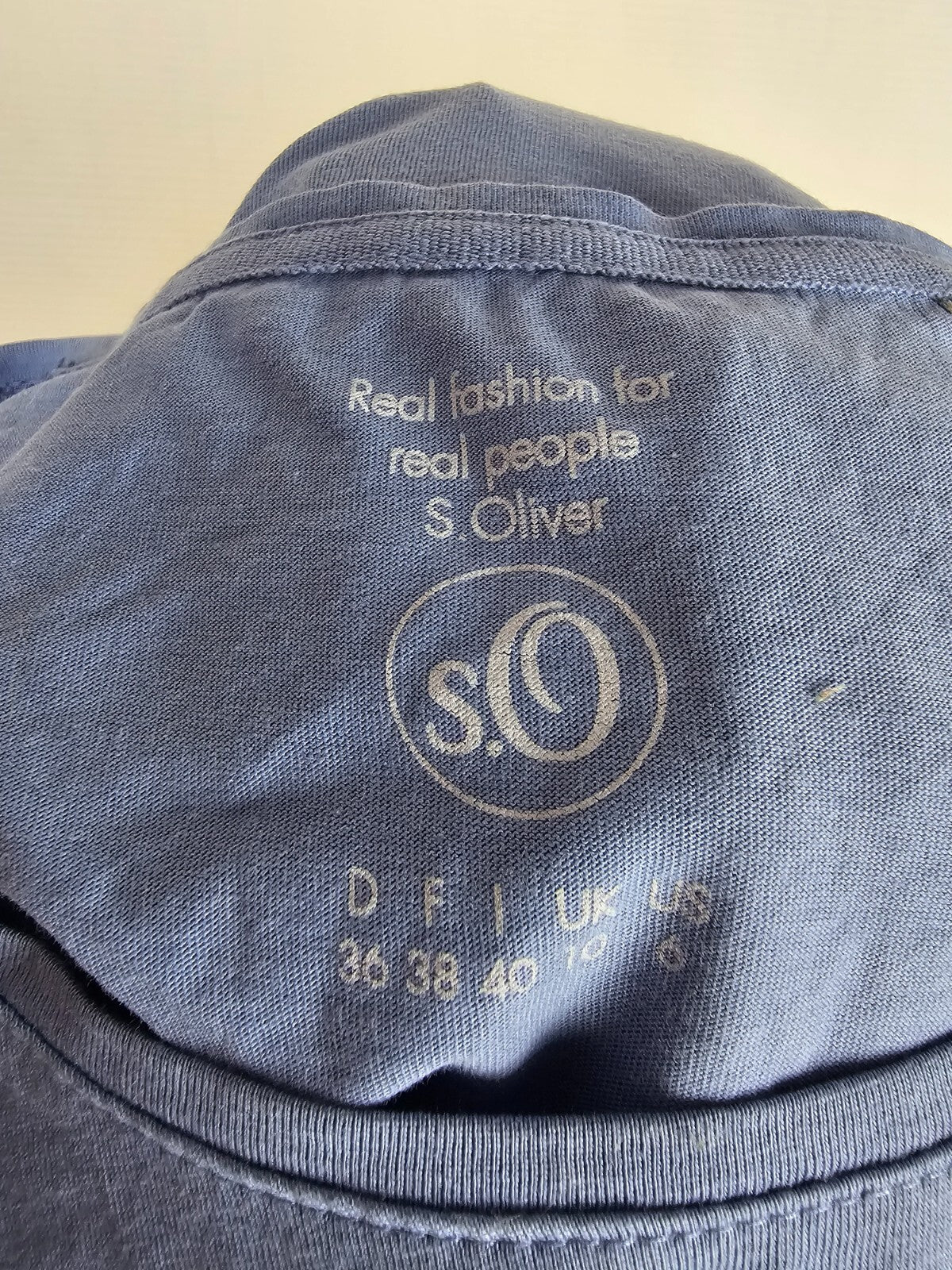 EK1379 Damen T-Shirt von s.Oliver, blau, Gr.365