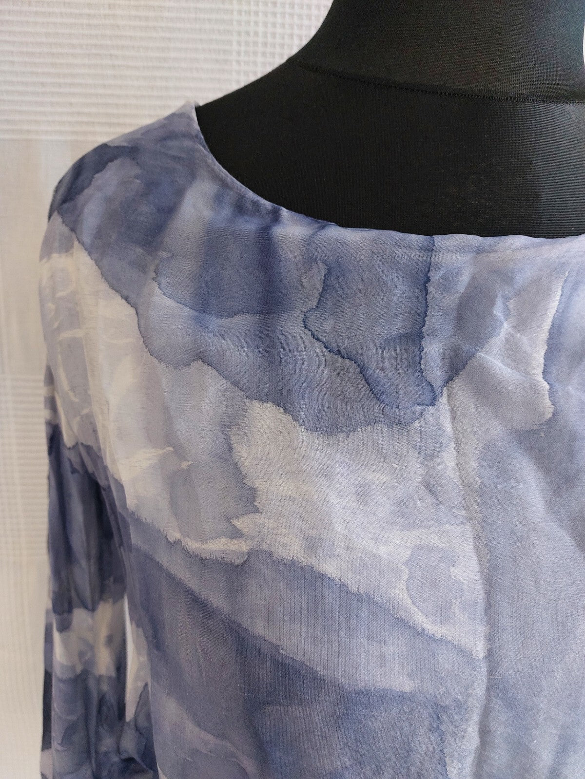 EK0318 Damen Bluse von Diff, blau, Gr.L2