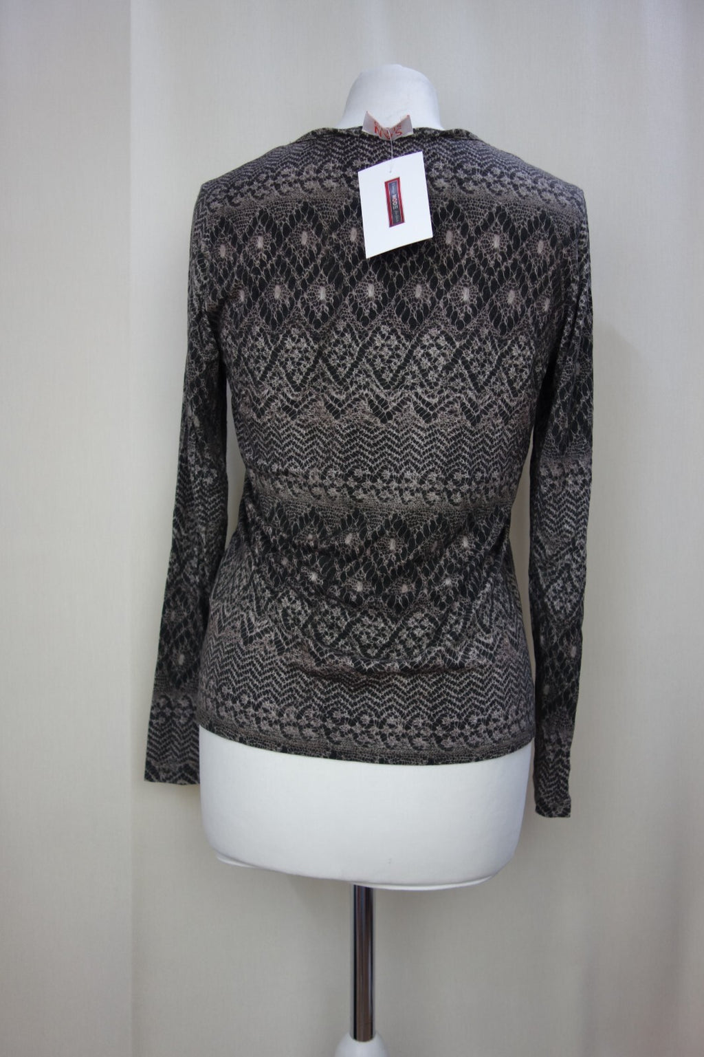 EK3632 Damen Shirt von San Setto, braun gemustert, Gr. 363