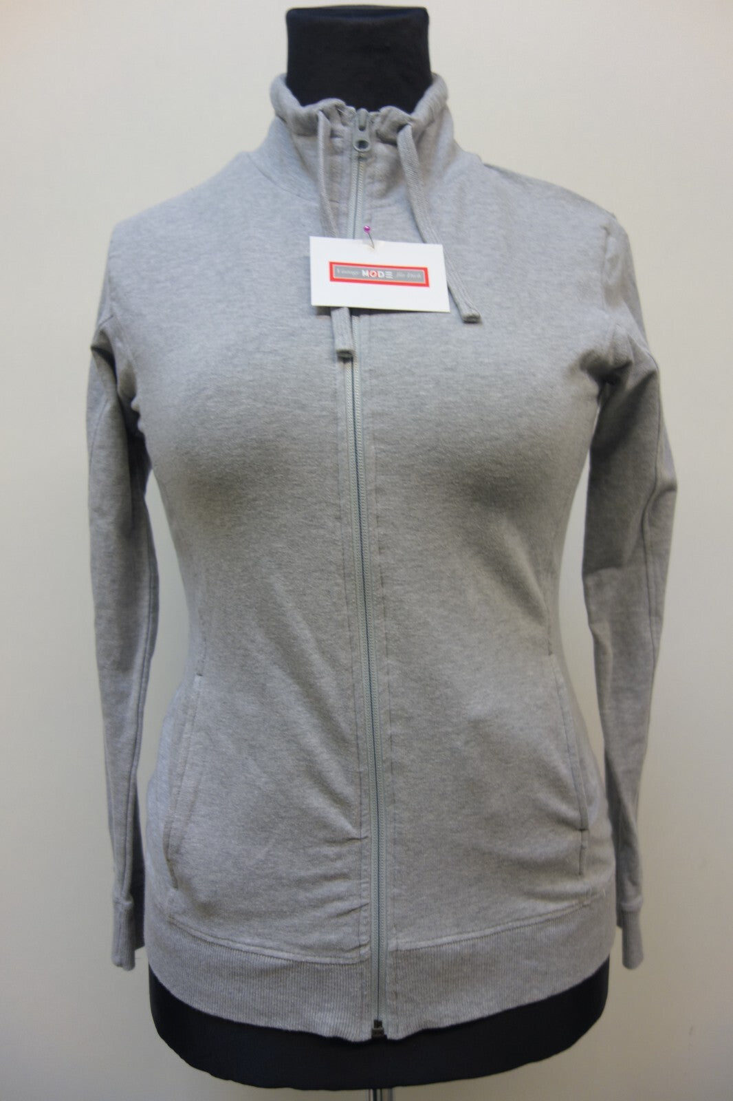 EK3004 Damen Strickjacke von Ktec, grau, Gr. S0