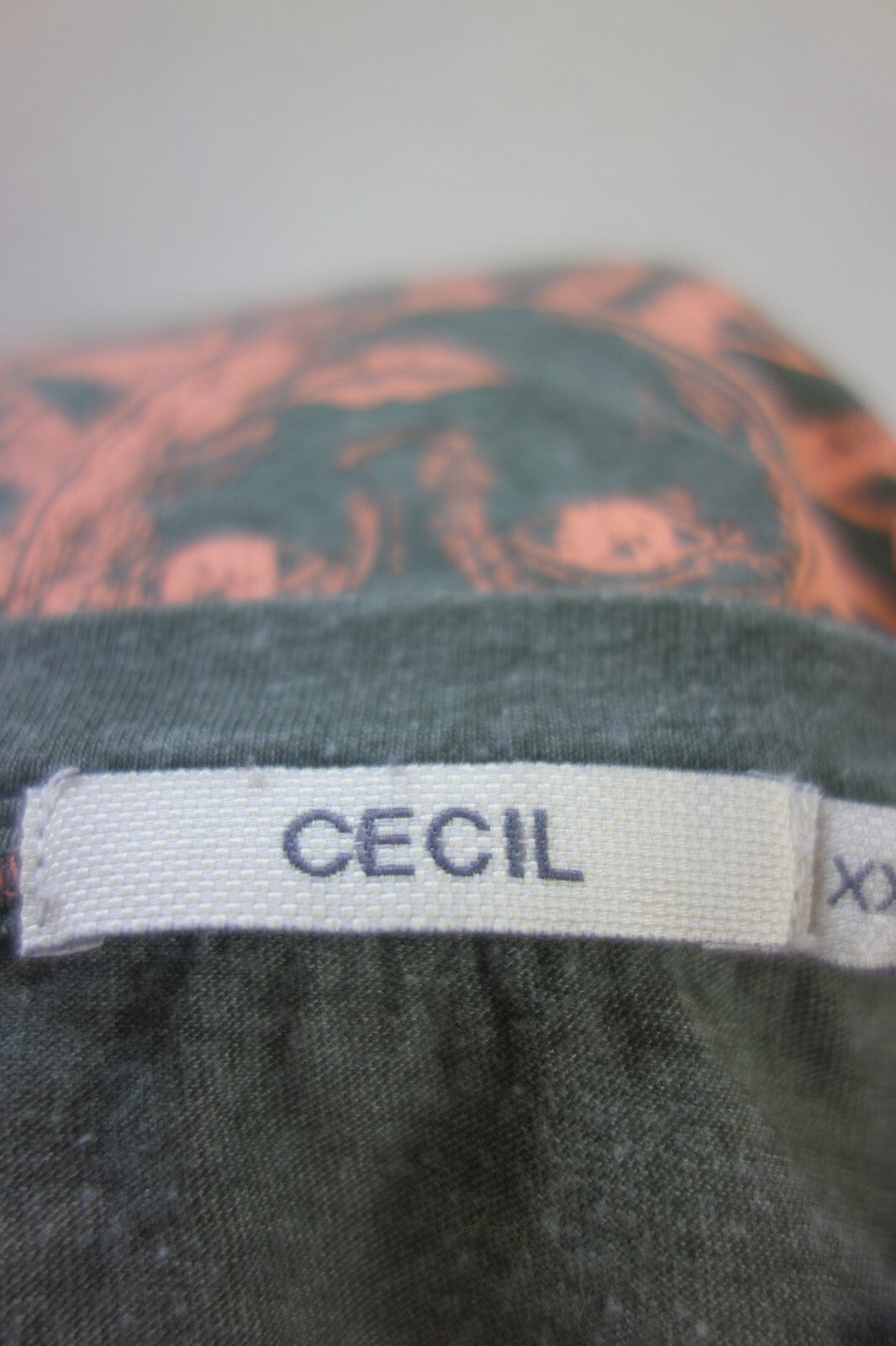 EK3980 Damen T-Shirt von Cecil, graugrün, Gr. 2XL5