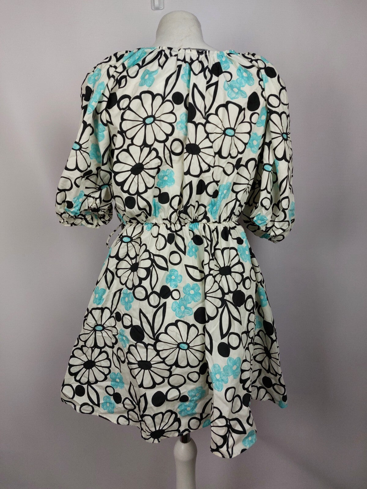 EK5111 Buntes Wickelkleid von ZARA für Damen, Gr. M6