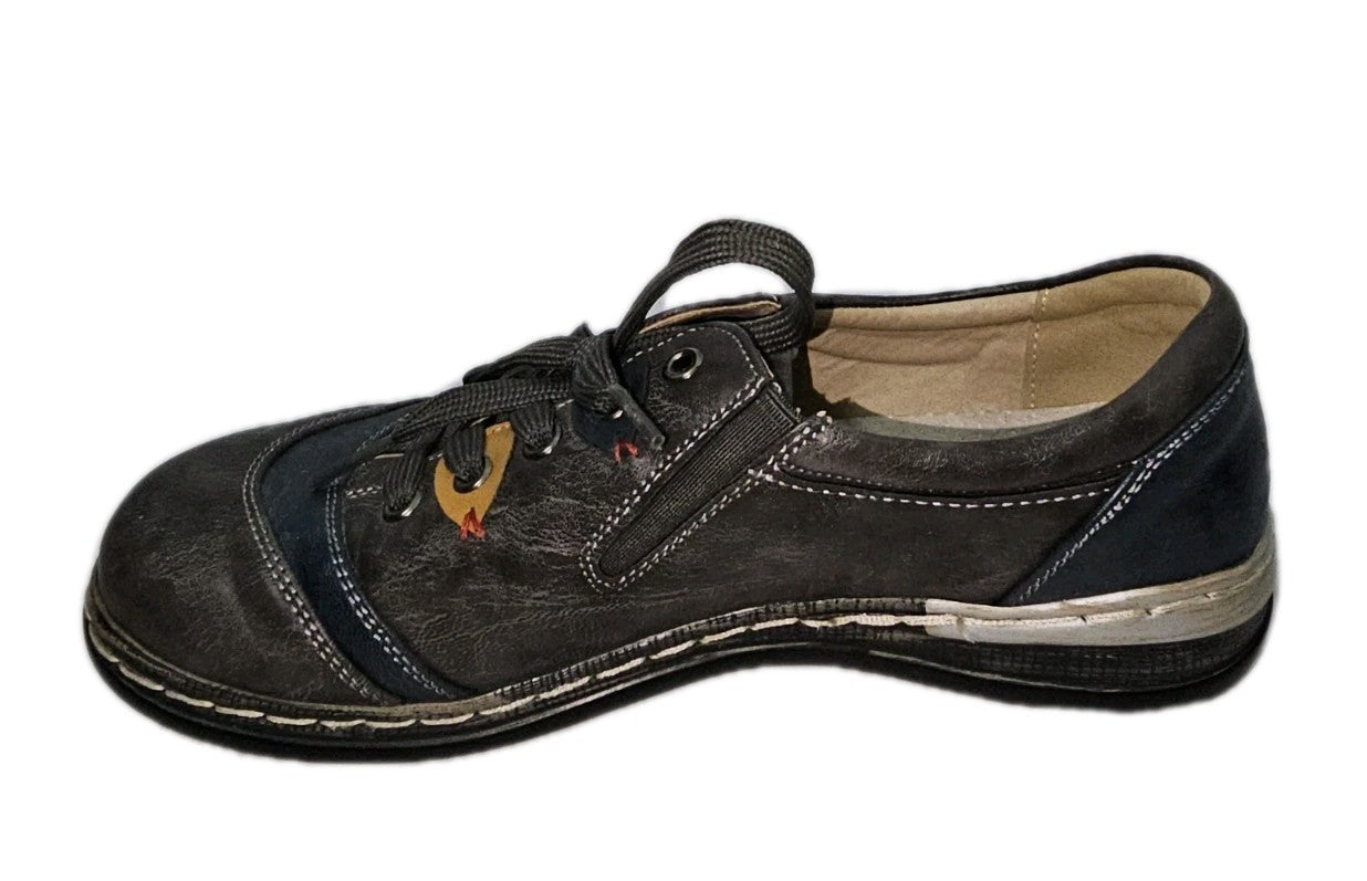 ES851 Damen Halbschuh von Chun Sen, braun/grau, Gr.384