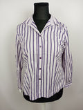 EK5337 Damen Bluse von Gerry Weber, lila/weiß gestreift, Gr. 440