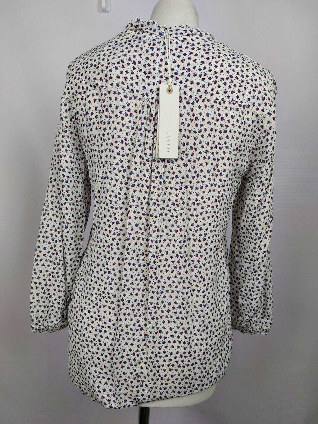 EK0922 Damen Bluse von Esprit, weiß mit Blümchen, Gr. XS5