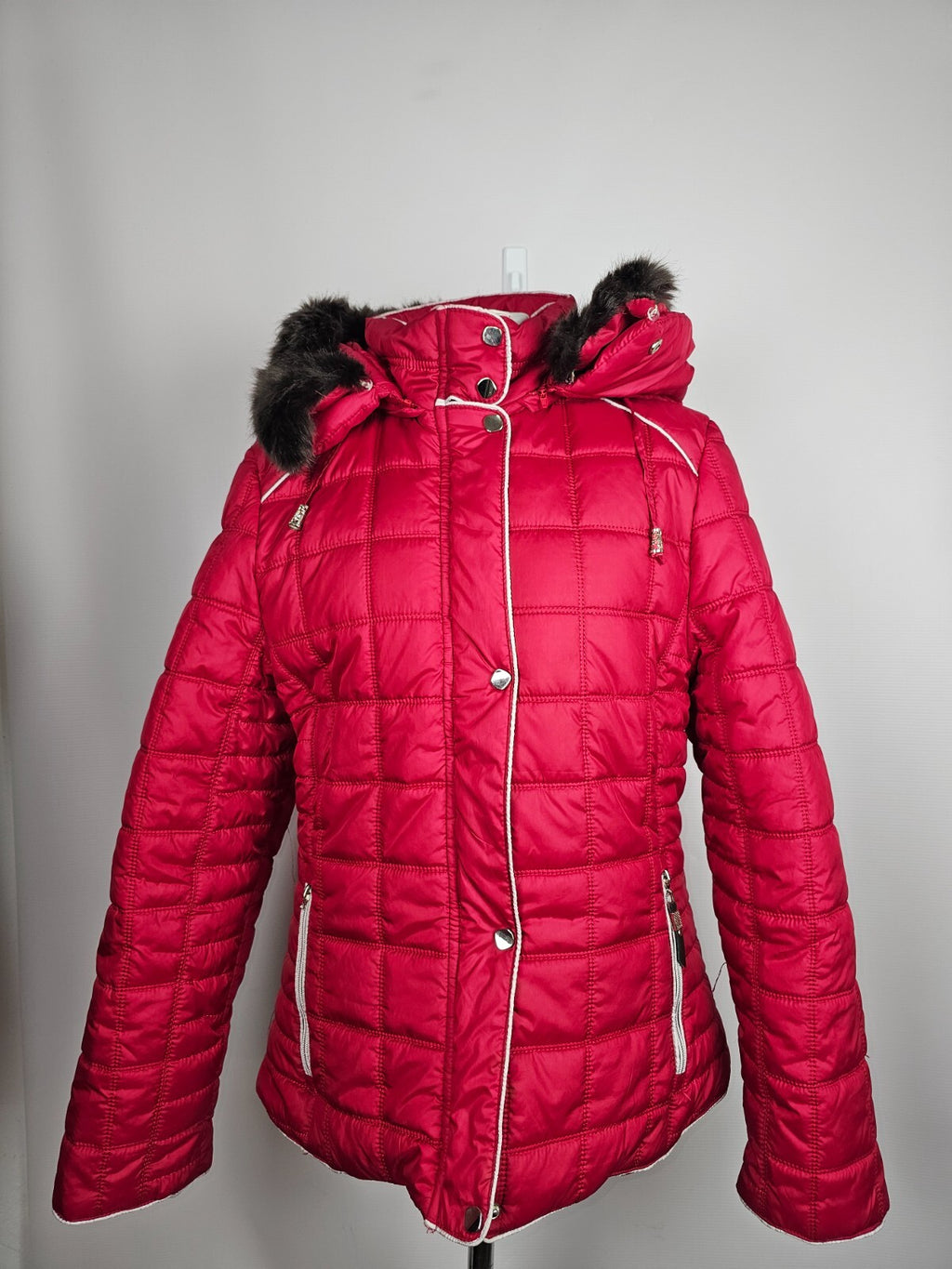 EK1410 Damen Winterjacke von VIET.VN, Rot, Gr.:3XL0