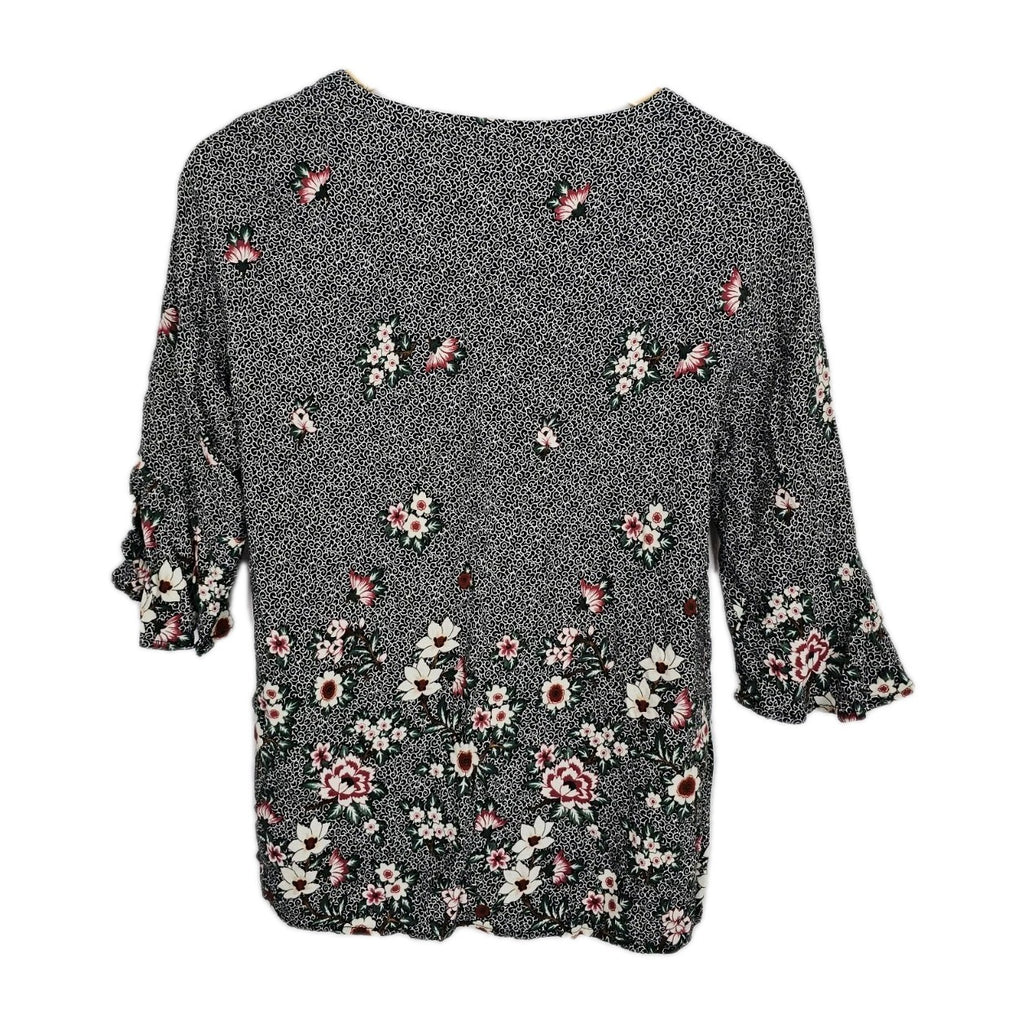 EK8456 Damen Bluse von Soyaconcept, schwarz mit Muster, Gr.S3