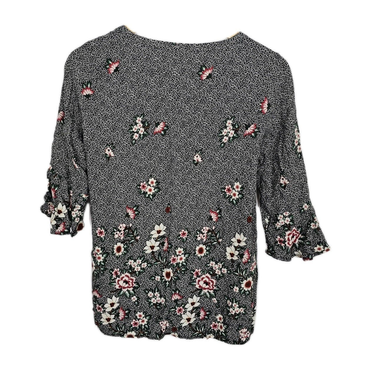 EK8456 Damen Bluse von Soyaconcept, schwarz mit Muster, Gr.S3