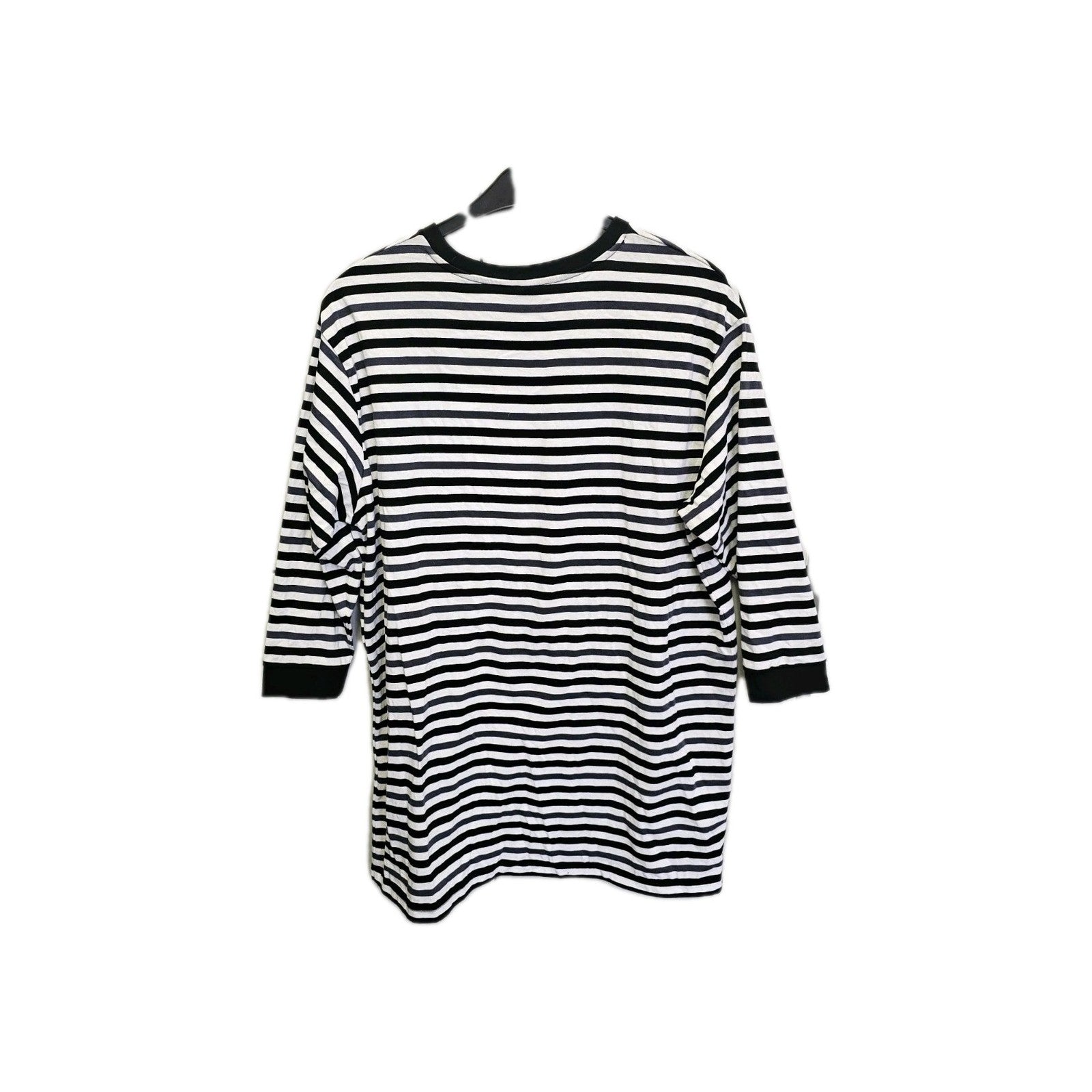 EK5367 Damen Tshirt, Schearz,weiß Gestreift Gr. 342