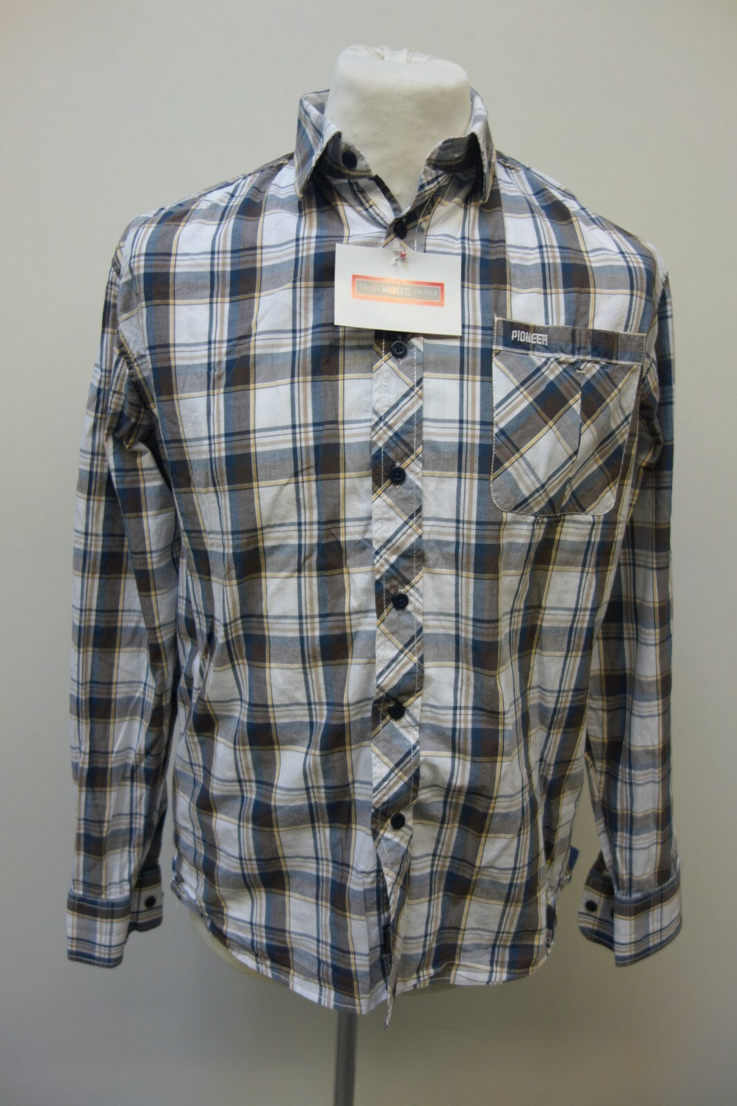 EK1624 Herren Hemd von Pioneer, kariert, Gr. M0