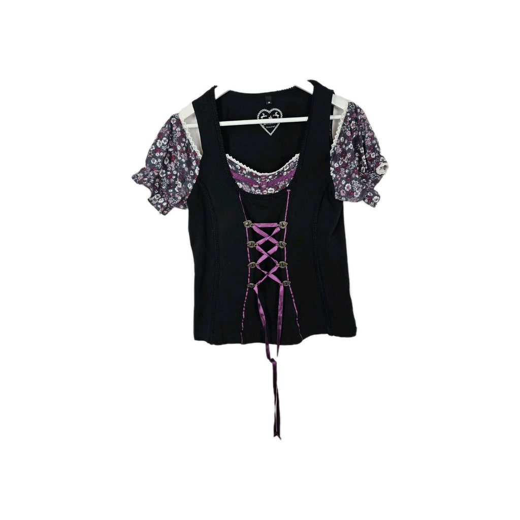 EK7304 Damen T-Shirt Brandl Tracht Gr.M Schwarz0