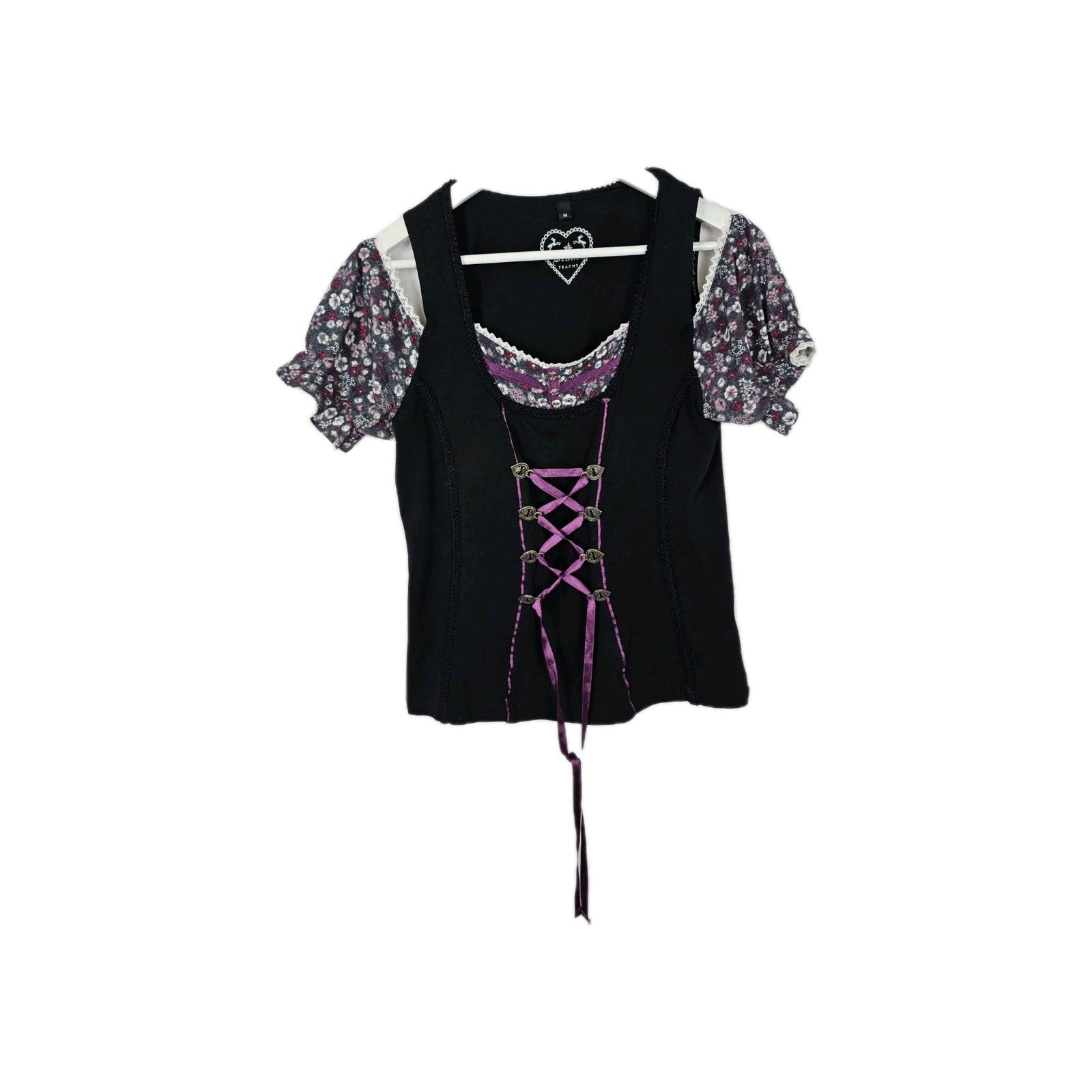 EK7304 Damen T-Shirt Brandl Tracht Gr.M Schwarz0