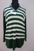 EK1907 Damen Pullover von Red Green, grün/weiß gestreift0