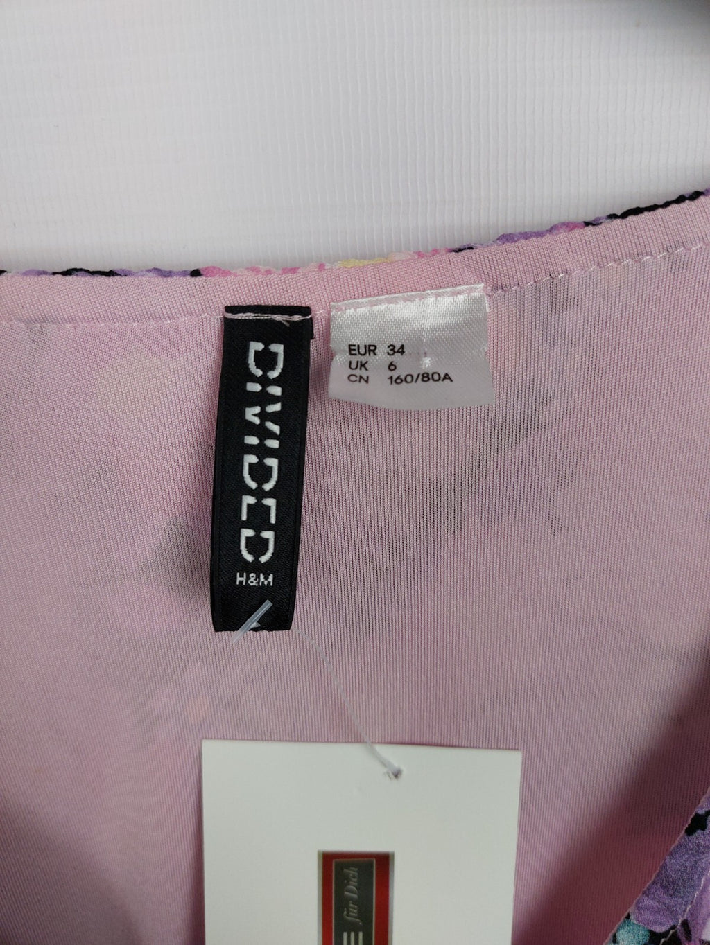 EK4629 Damen Sommerkleid von Divided, lila/rosa, Gr. 344