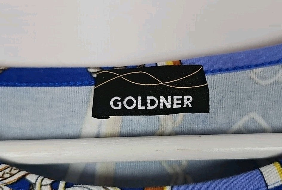 EK8758 Damen T-Shirt Goldener Blau Gr.M1
