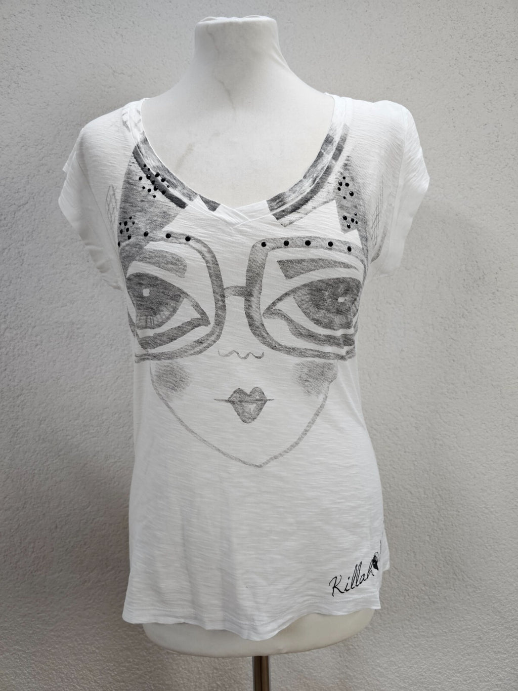 EK5874 Damen T-Shirt von Killah, weiß, Gr. M0