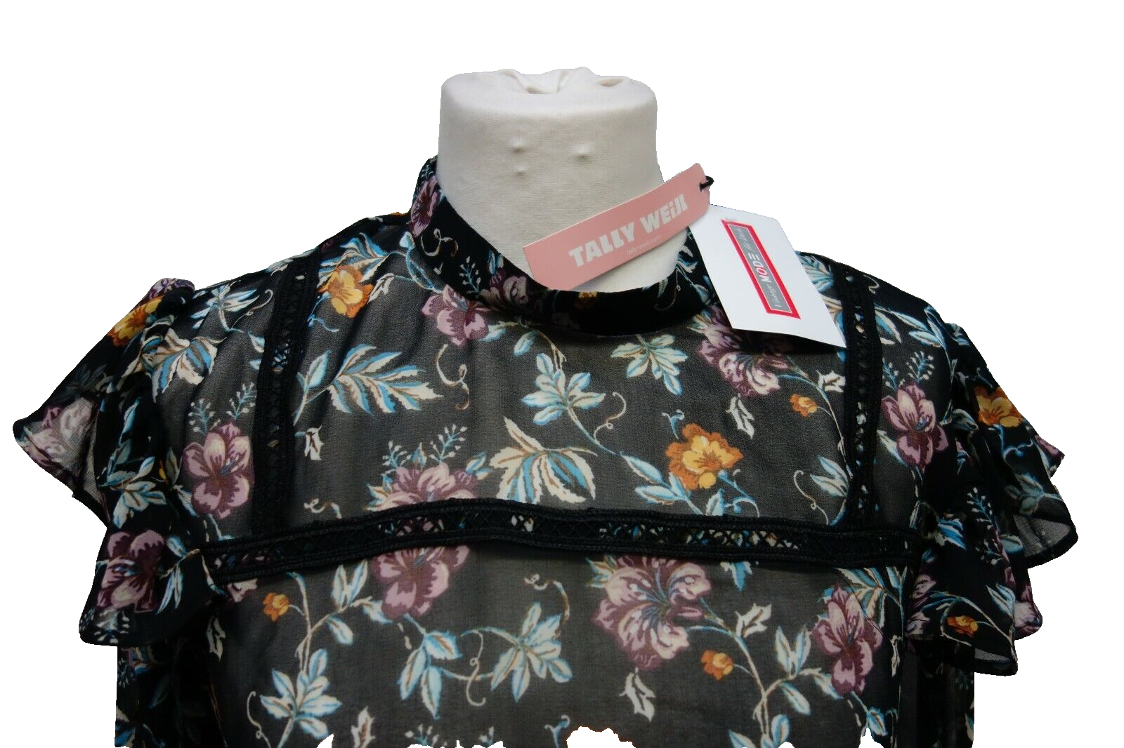 EK0166 Damen Bluse von Tally Weijl, geblümt, XS1