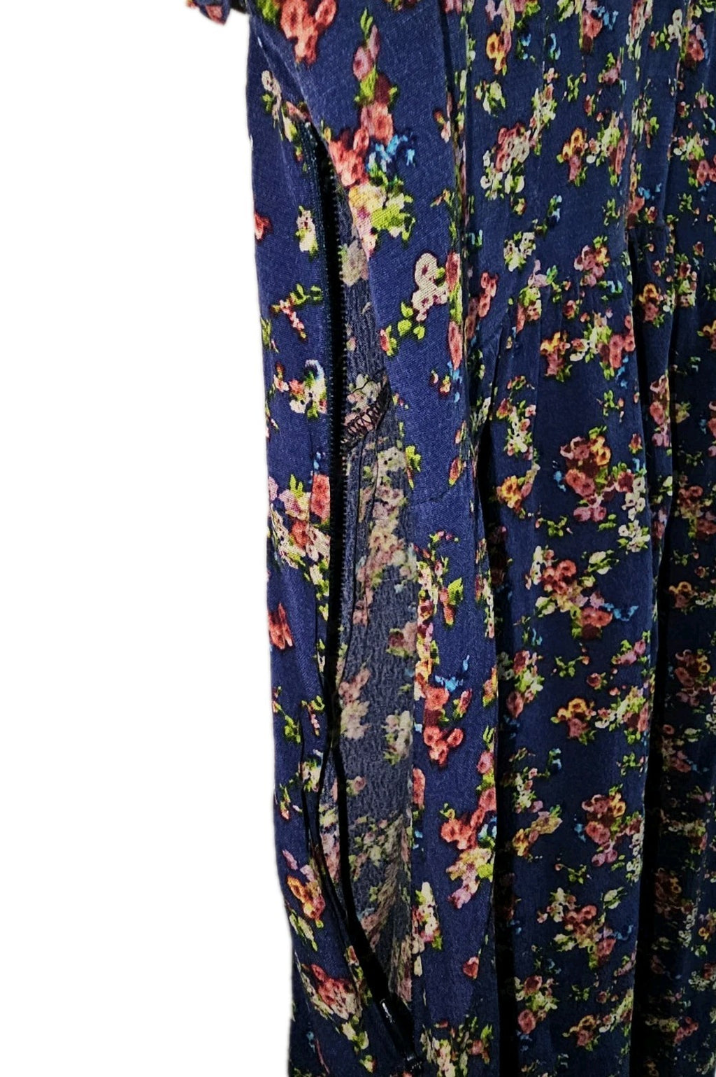 EK10470 Damen Kleid von Promod, blau mit Blumenmuster, Gr.M6