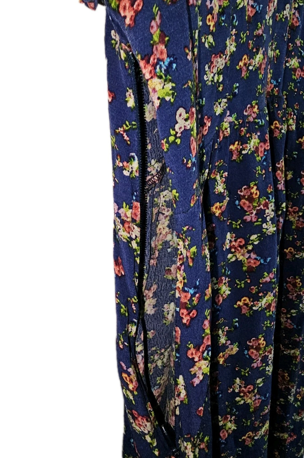 EK10470 Damen Kleid von Promod, blau mit Blumenmuster, Gr.M6