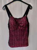 EK2679 Damen Badeoberteil von Janina Curved, schwarz-pink, Gr.XL0