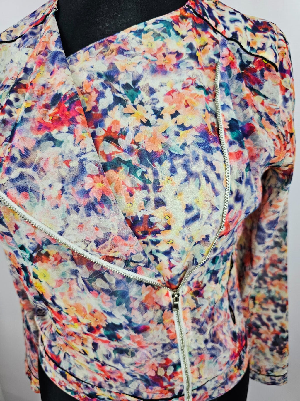 EK5724 Damen Bluse von Promod, mehrfarbige Blumen, Gr.M (Größentabelle)6