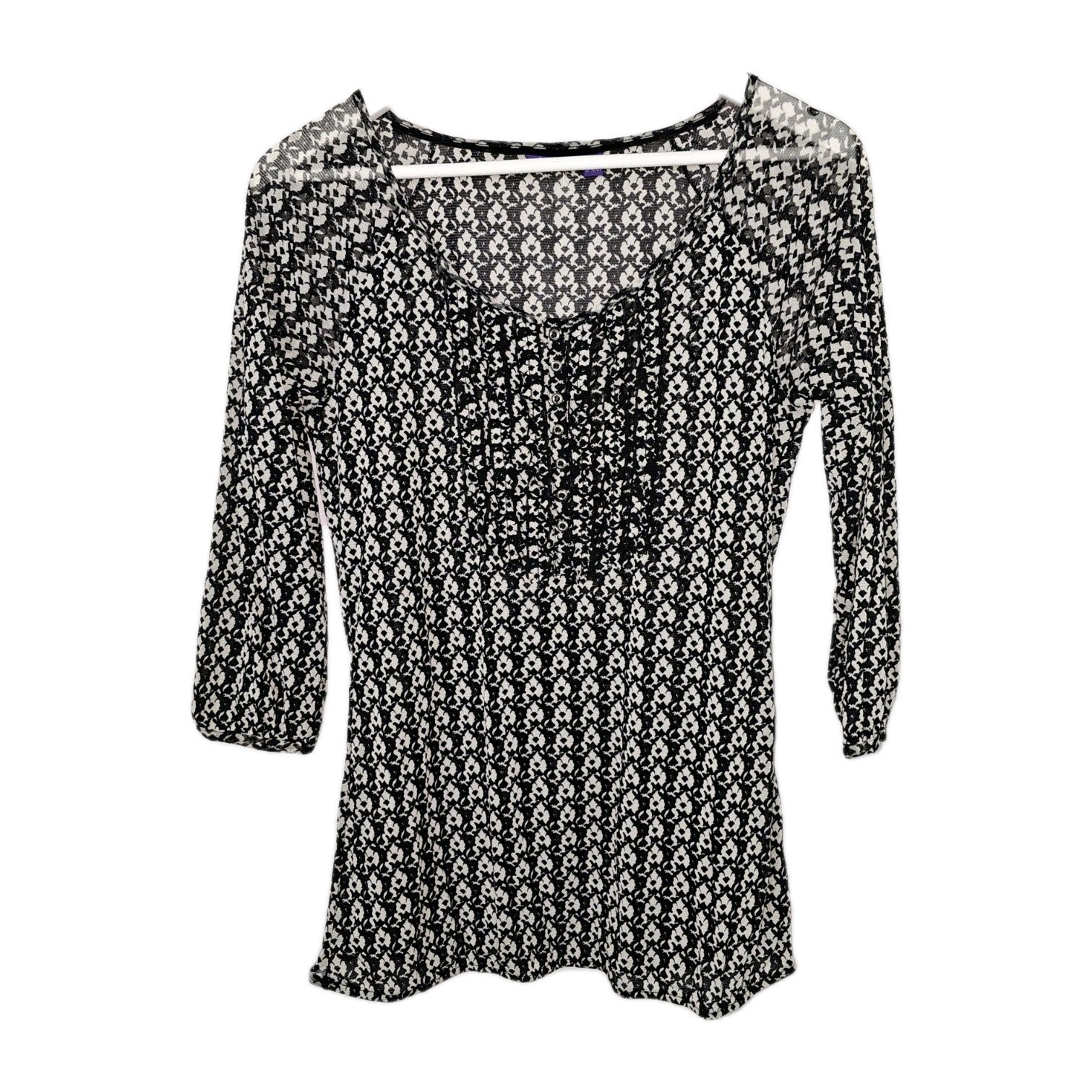 EK8784 Damen Bluse von Mexx, schwarz-weiß, Gr.M0