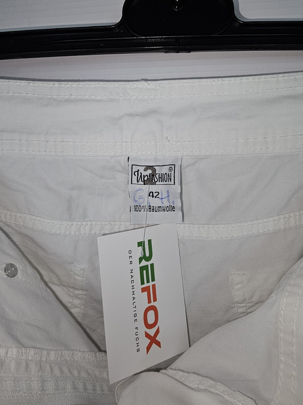 EB6266 Damen Shorts von Up 2 Fashion, Weiß, Gr. 422