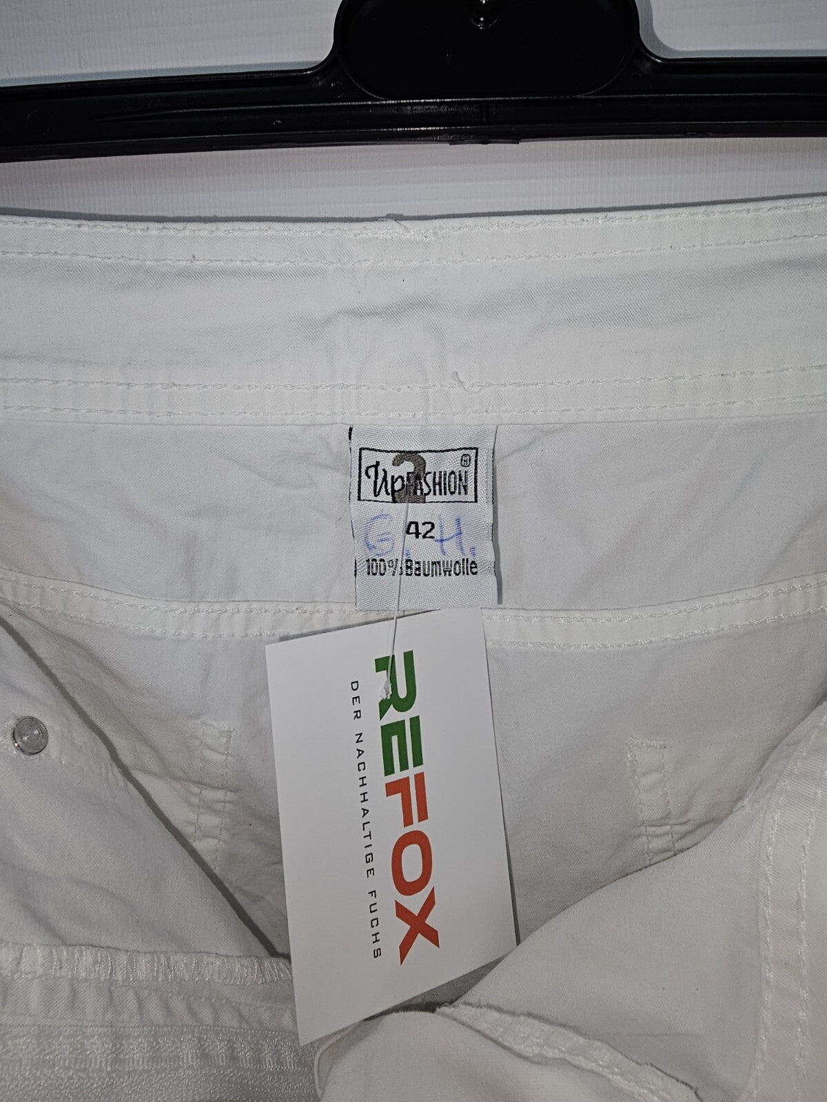 EB6266 Damen Shorts von Up 2 Fashion, Weiß, Gr. 422