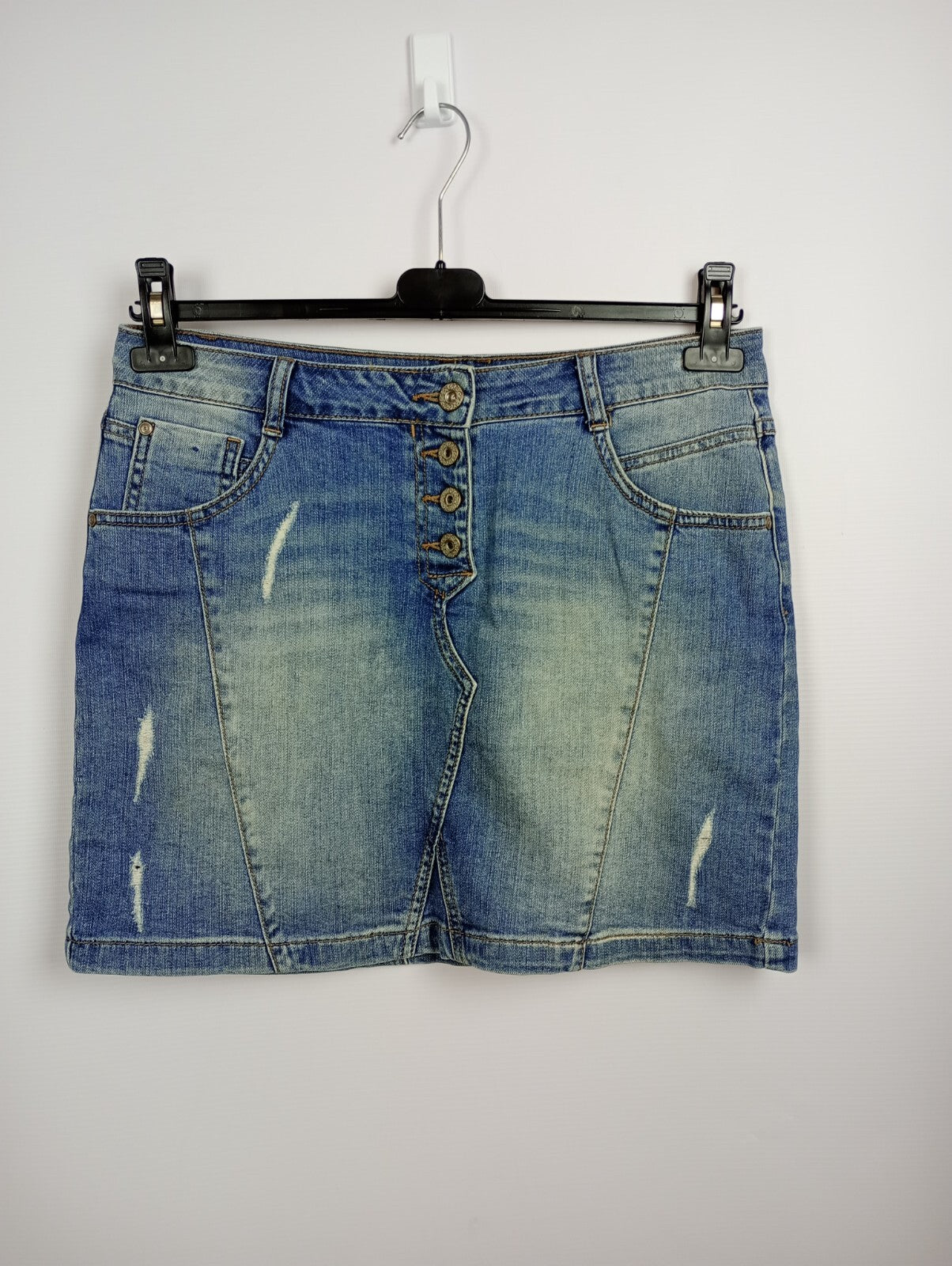EK5258 Damen Jeansrock von Gina, blau, Gr. 380