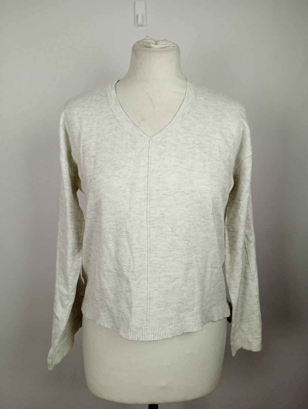 EK5176 Damen Pullover von Etam, weiß/grau, Gr. XS0