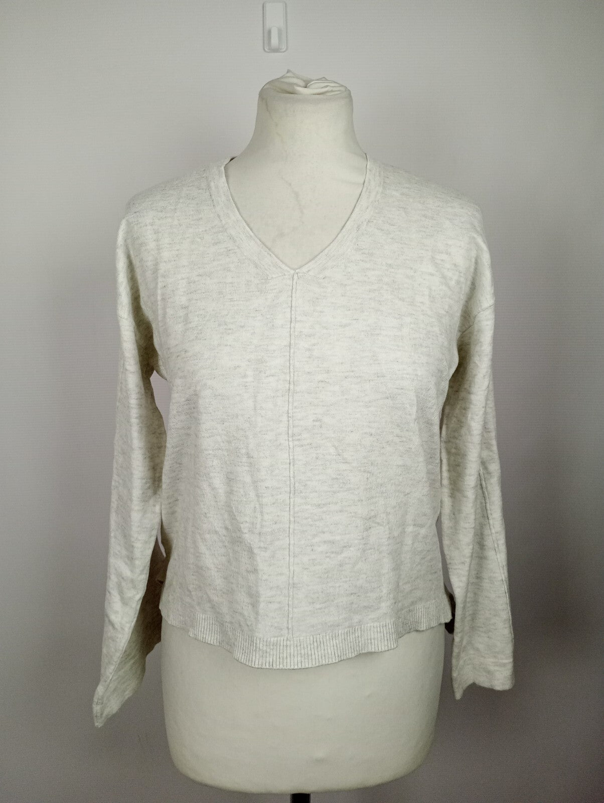 EK5176 Damen Pullover von Etam, weiß/grau, Gr. XS0