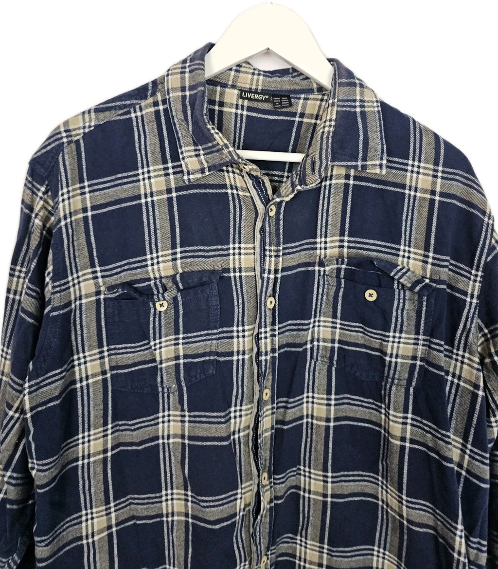 EK9510 Herren Hemd von Livergy, Dunkelblau, Gr. 43/441