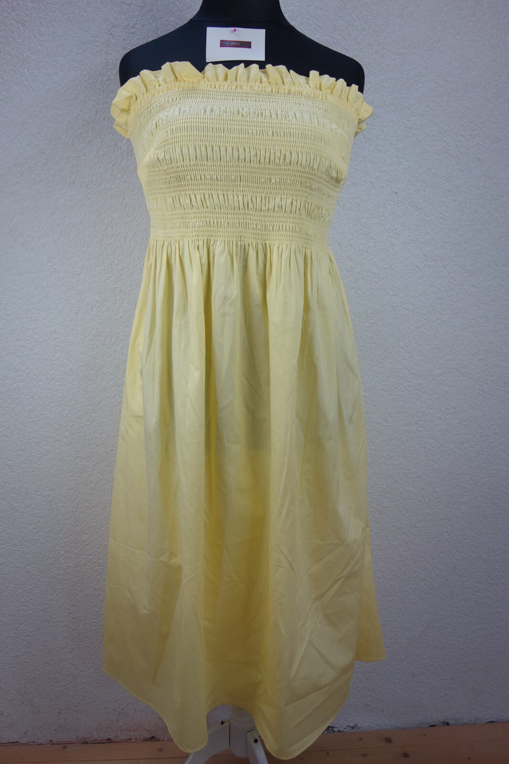 EK2364 Damen Kleid von H&M, gelb, Gr. XL0