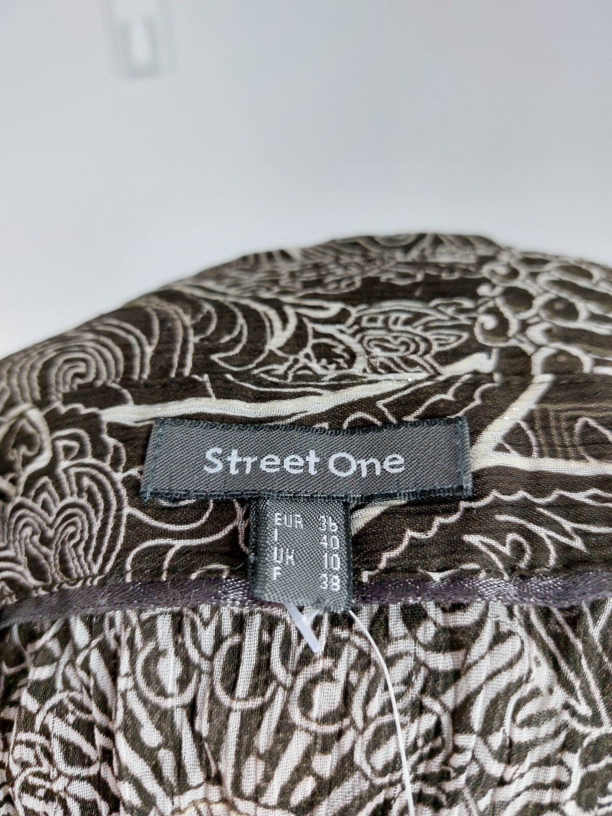 EK4829 Damen Bluse von Street One, braun/weiß, Gr. 364