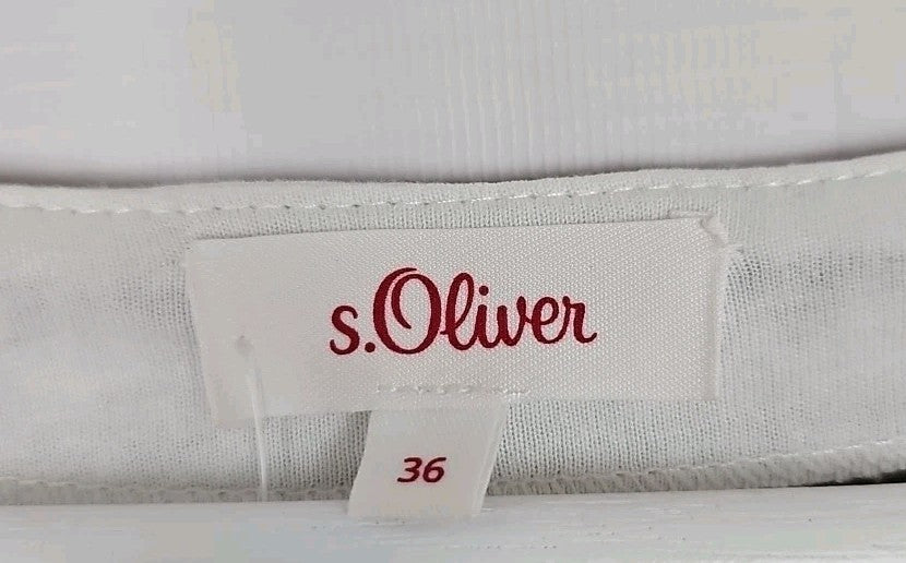 EK9802 Damen T-Shirt S.Oliver Gr.36 Weiß Gestreift1