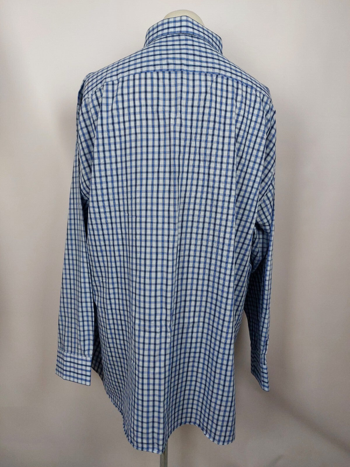 EK5162 Blau-kariertes Hemd von Casino für Herren, Gr. 525