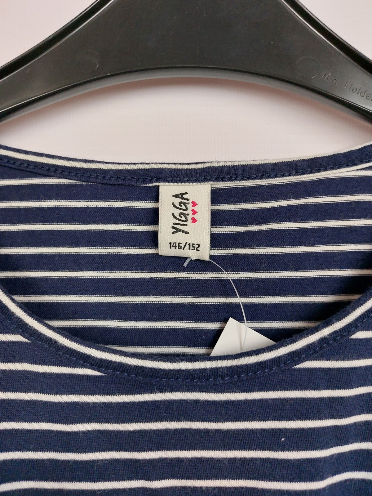 EK4552 Mädchen Kleid von Yigga, blau-weiß, Gr.146/1524