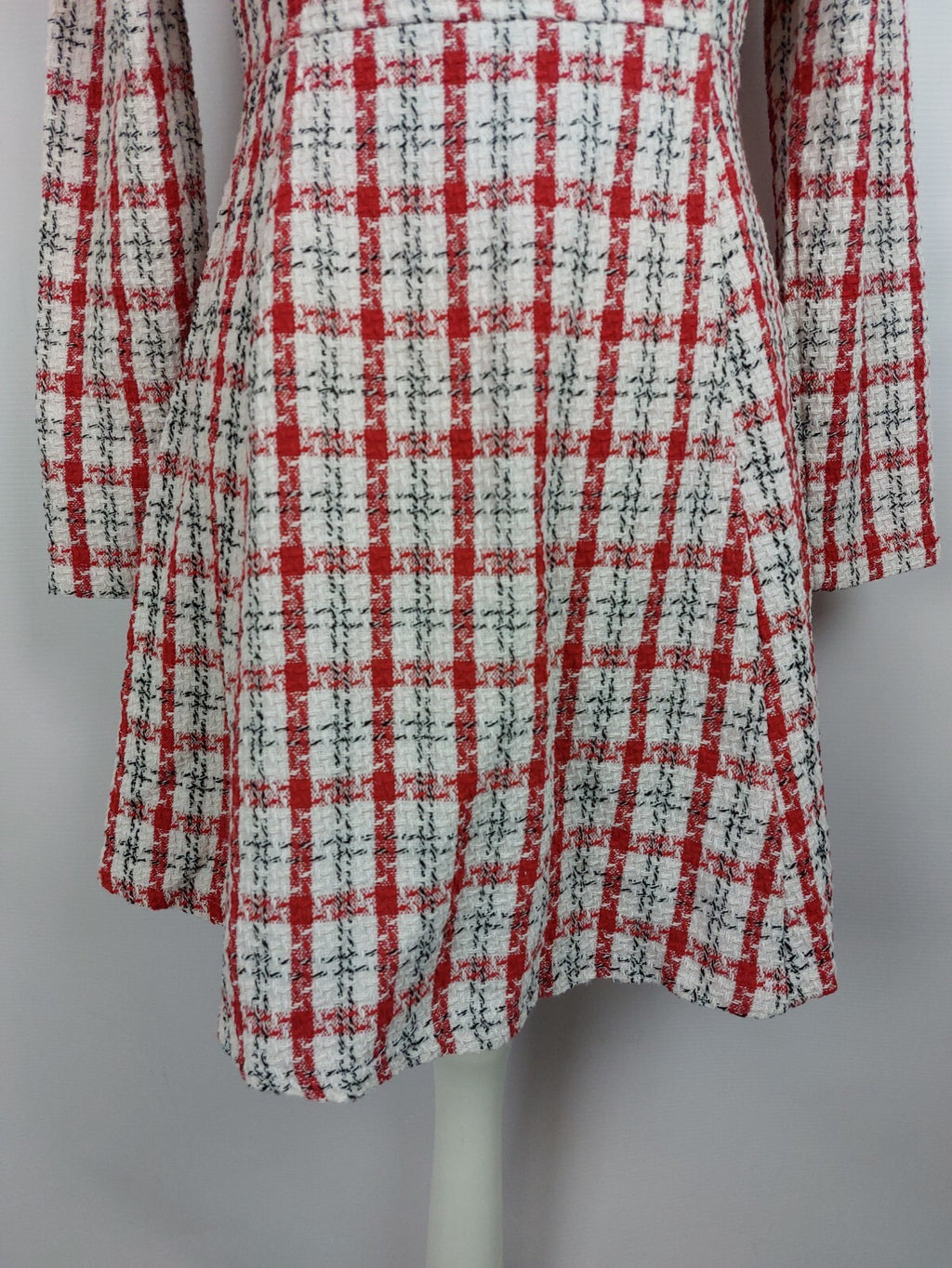 EK4616 Damen Kleid von Cream&Ronge, rot-weiß, Gr. S2