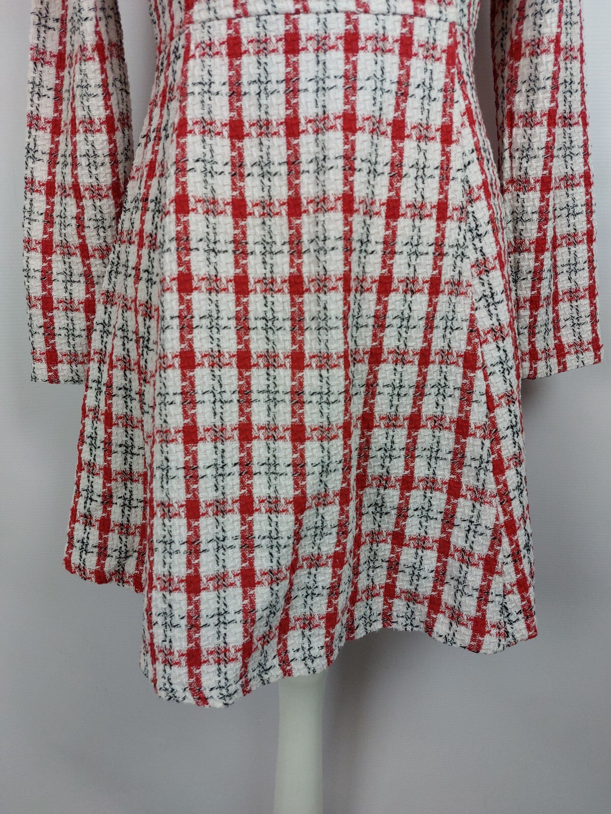 EK4616 Damen Kleid von Cream&Ronge, rot-weiß, Gr. S2