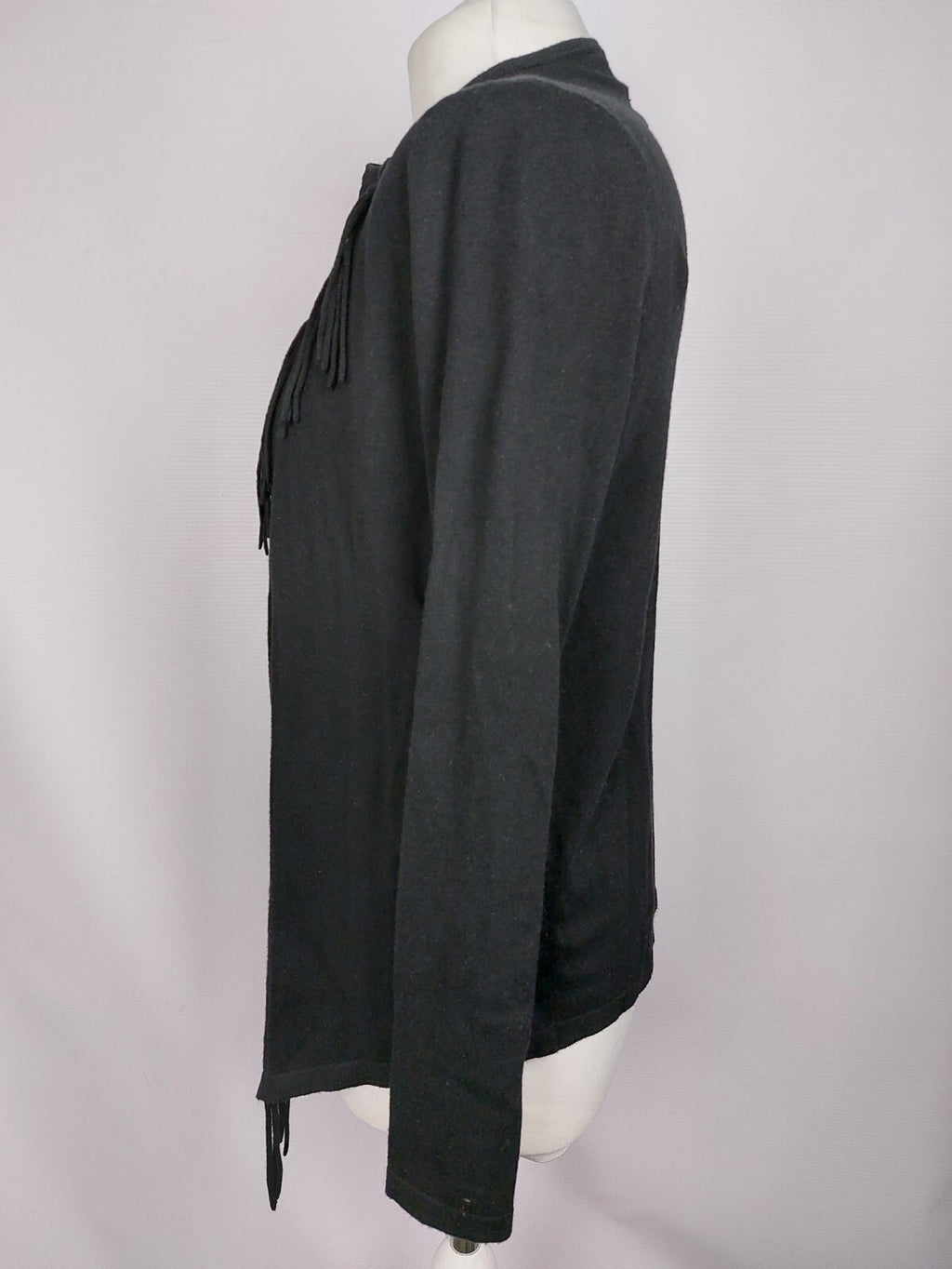 EK4879 Damen Strickjacke von comma, schwarz, Gr. 345