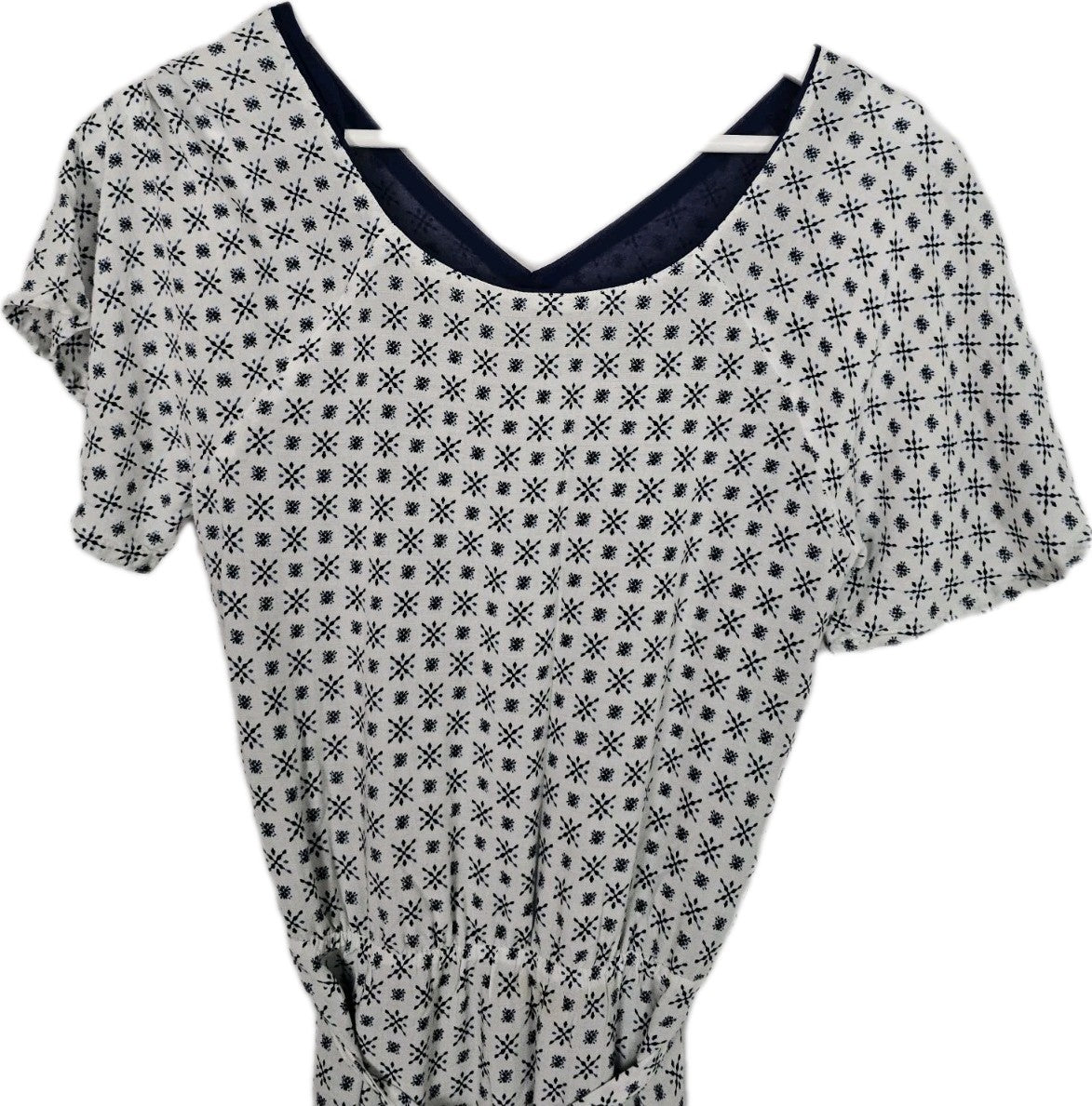 EK9523 Damen Kleid von Esprit, Weiß/Blau, Gr. 341