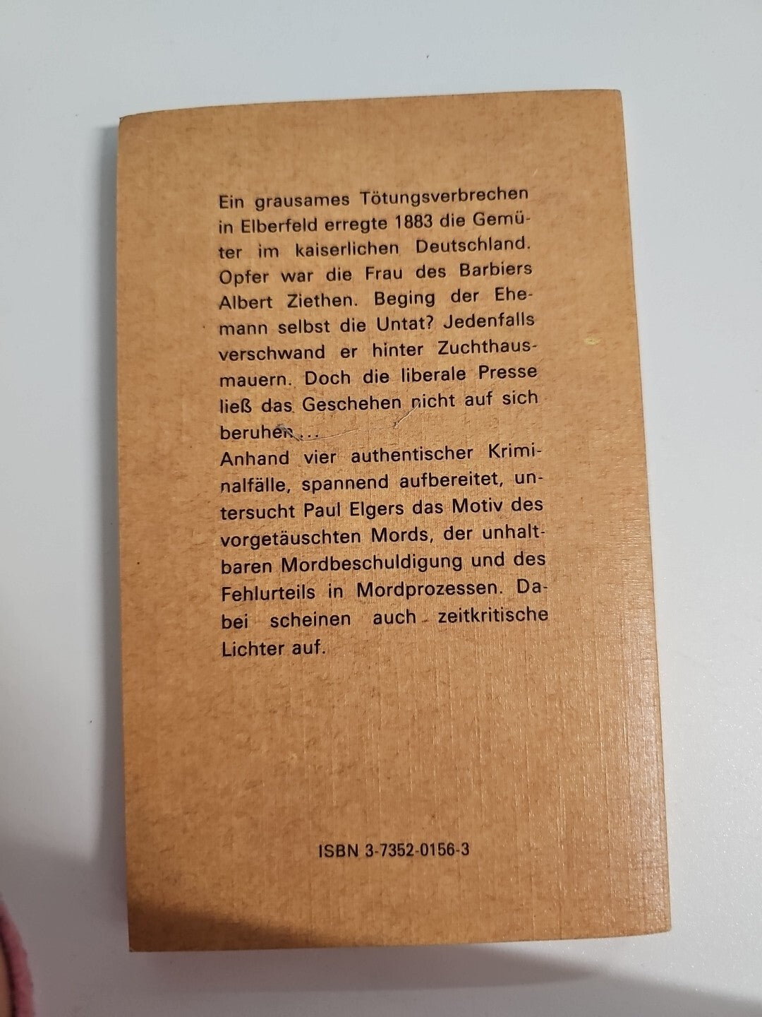 EB1298 Der vorgetäuschte Mord, vier historische Kriminalfälle von Paul Elgers 1