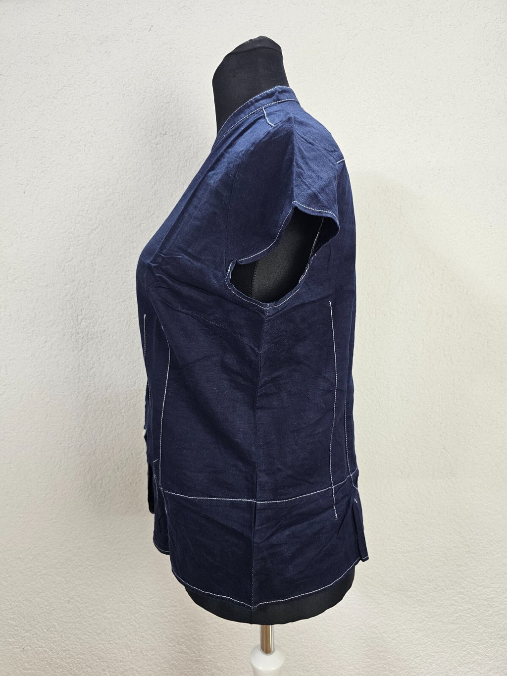 EK0939 Damen Bluse von Yessica, blau, Gr. 482