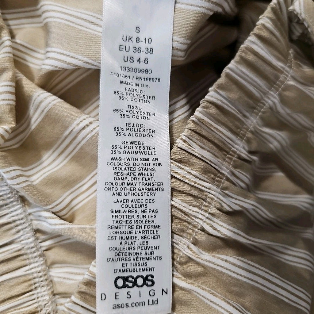 EK10151 Damen Stoffhose von Asos, beige, Gr.S3