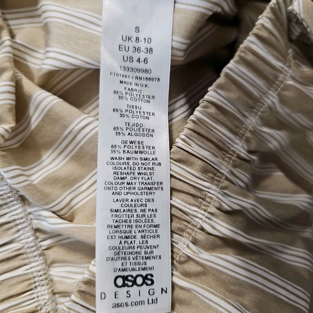 EK10151 Damen Stoffhose von Asos, beige, Gr.S3