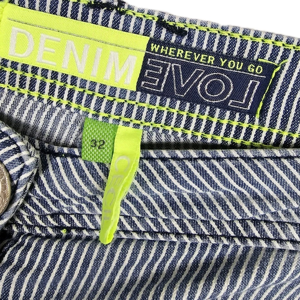 EK10459 Damen Hose von Cecil, Blau/Weiß, Gr. 321