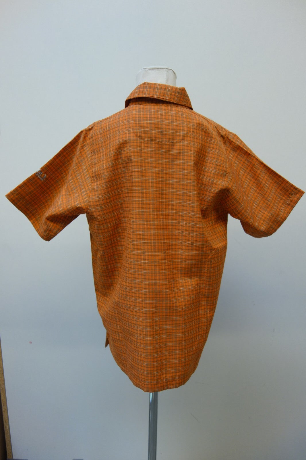 EK2089 Jungen Hemd von regatta, orange, kariert, gr. 1523